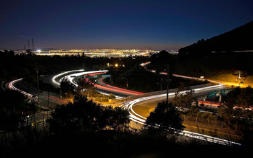 Oakland at Night_Entering Oakland from the Freeway_Photo by Jon Fisher.jpg